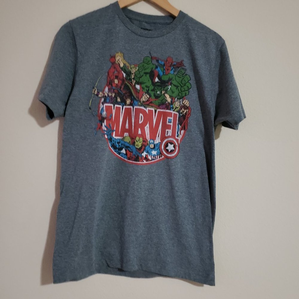 Marvel Grey Tees Size M